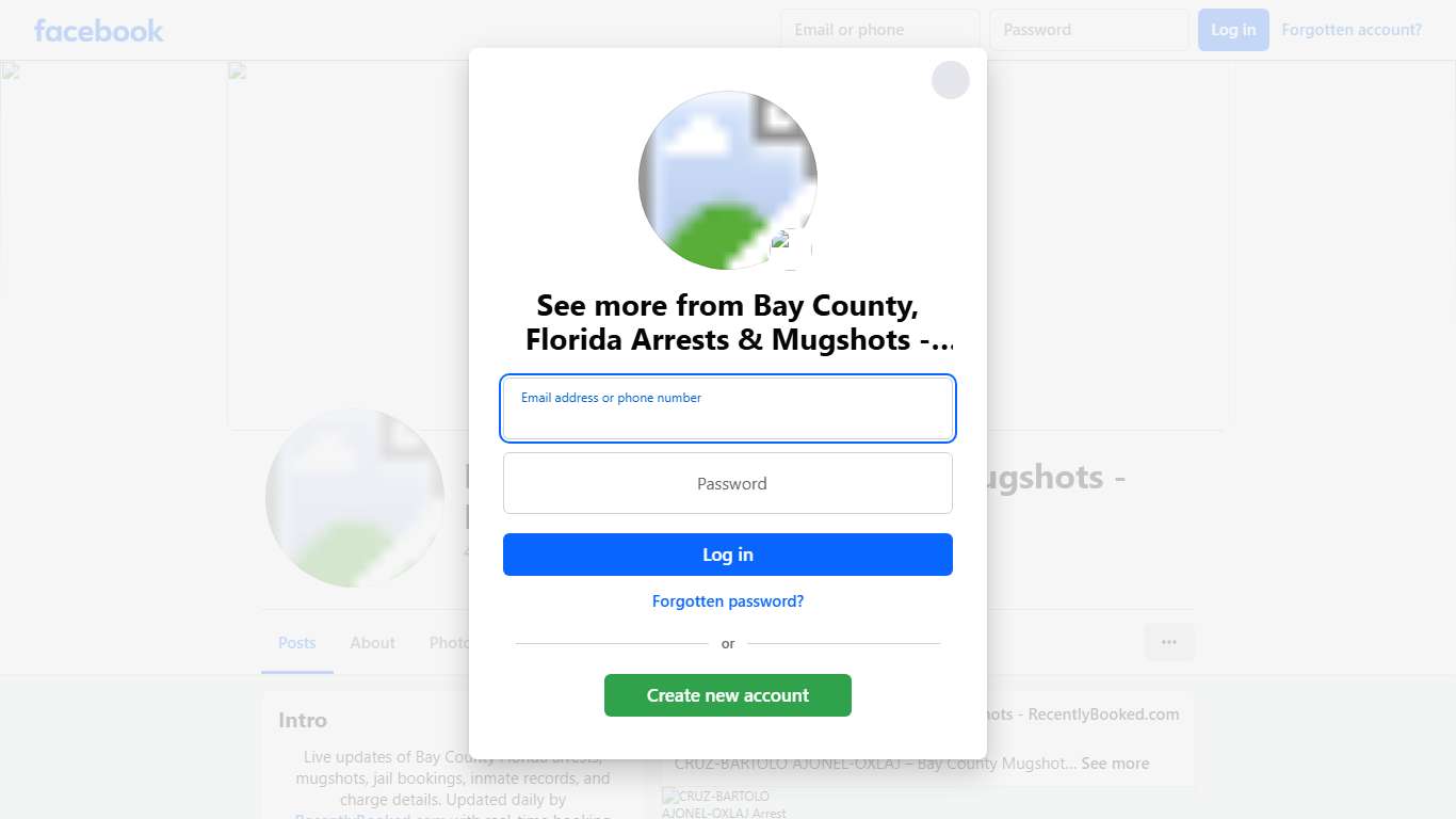 Bay County, Florida Arrests & Mugshots - RecentlyBooked.com Facebook